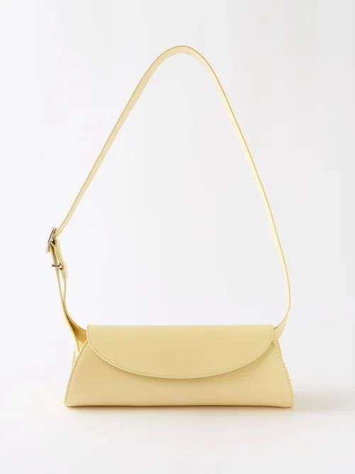 Mini Leather Shoulder Bag - Womens - Yellow