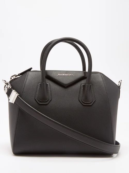 Antigona Leather Bag - Womens - Black
