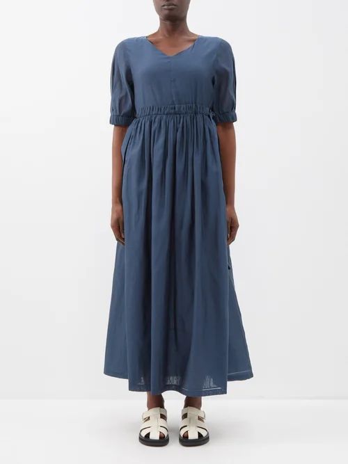 Flavia Dress - Womens - Dark Blue