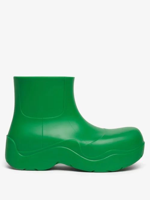 The Puddle Biodegradable-rubber Ankle Boots - Womens - Green