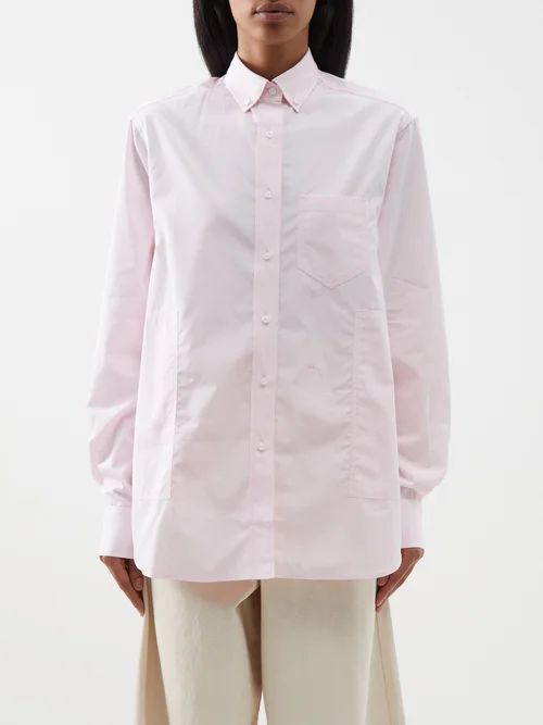 William Cotton-poplin Shirt - Womens - Light Pink