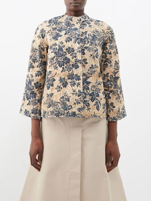 Ilana 19th-century Provençal Cotton Jacket - Womens - Beige Multi