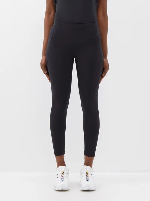 Power 7/8 Jersey Leggings - Womens - Black