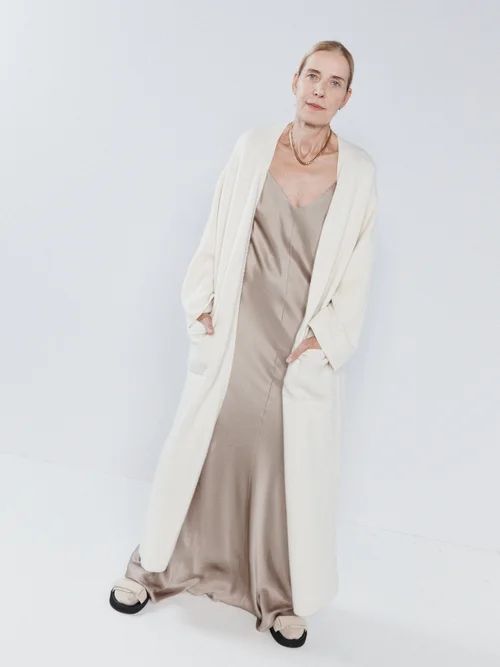 Responsible Cashmere-blend Long Cardigan - Womens - Ivory