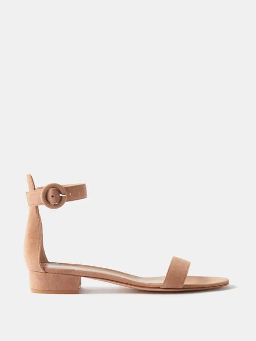 Portofino 20 Suede Sandals - Womens - Brown