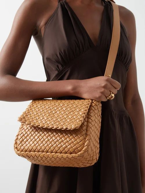 Cobble Small Leather Shoulder Bag - Womens - Tan