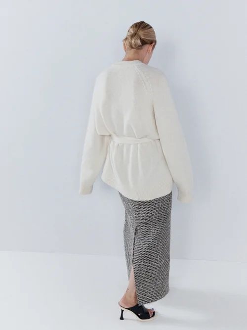 Raglan-sleeve Responsible-cashmere Sweater - Womens - Ivory