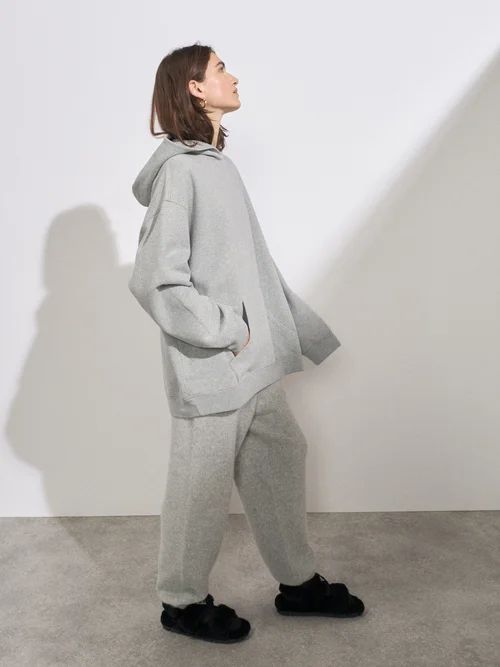 Recycled Cotton-blend Oversized Hoodie - Womens - Grey