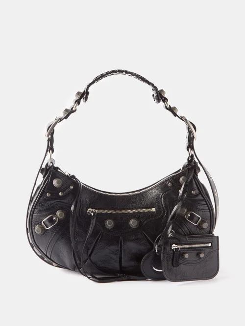 Cagole S Leather Shoulder Bag - Womens - Black