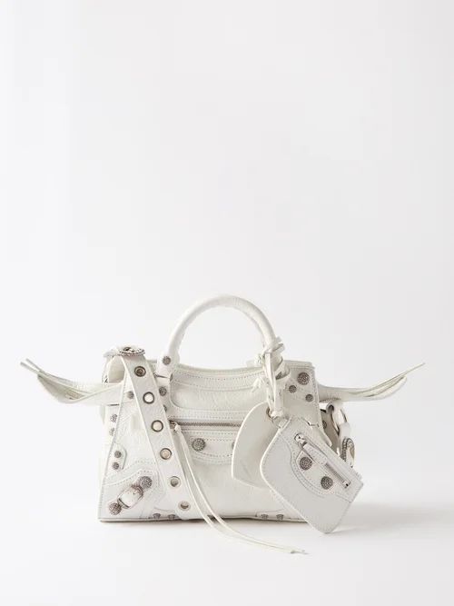 Neo Cagole Xs Leather Shoulder Bag - Womens - White