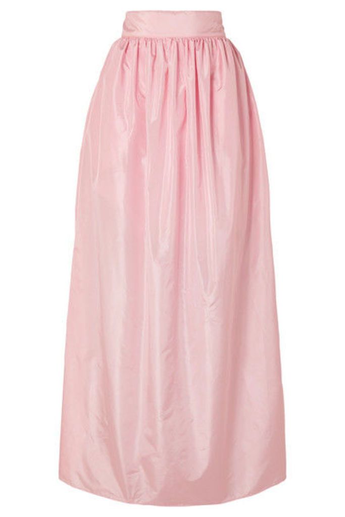 Michael Lo Sordo - Rose Pleated Silk-taffeta Maxi Skirt - Pastel pink
