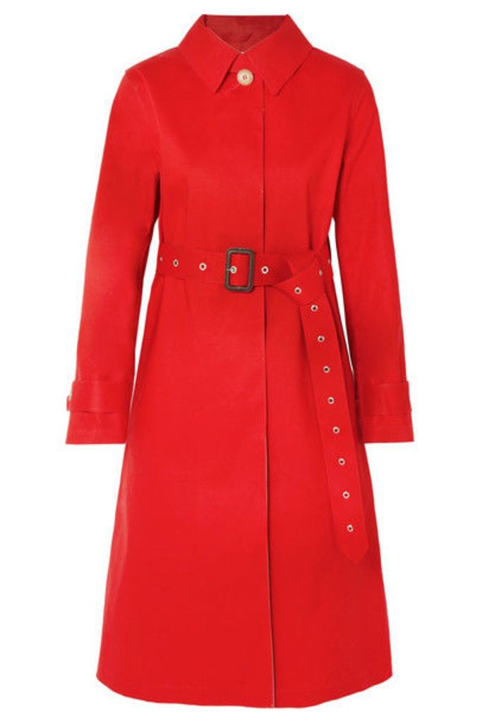 Mackintosh - Bonded Cotton Trench Coat - Red