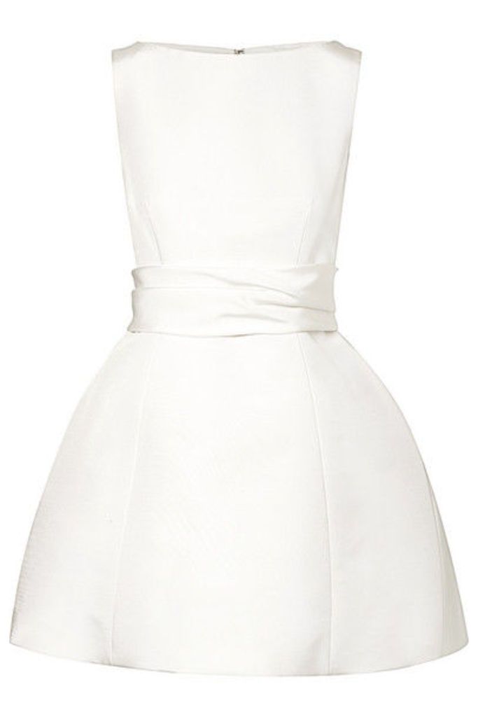 Brandon Maxwell - Silk-faille Mini Dress - Ivory