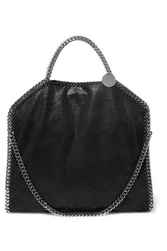 Stella McCartney - The Falabella Small Faux Brushed-leather Shoulder Bag - Black