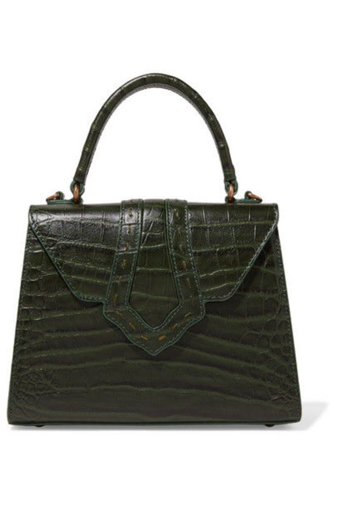 Mehry Mu - Fey Croc-effect Leather Tote - Green
