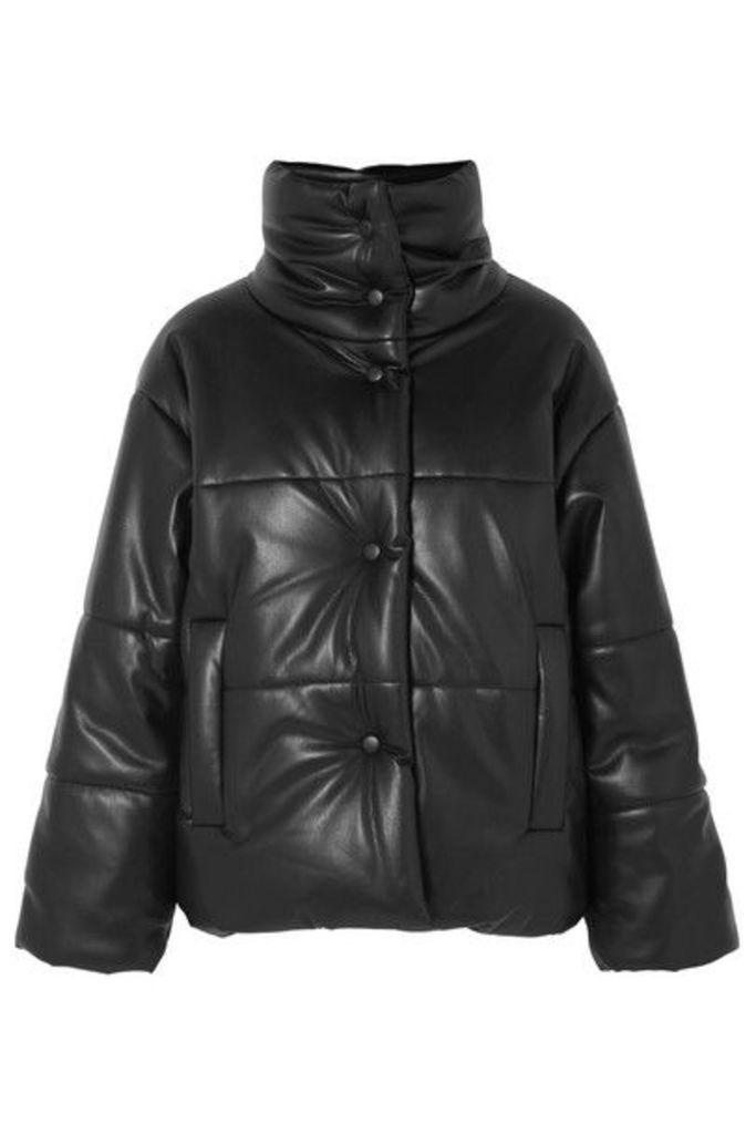 Nanushka - Hide Quilted Vegan Leather Jacket - Black