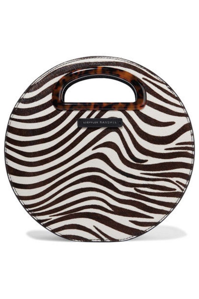 Loeffler Randall - Indy Zebra-print Calf Hair Shoulder Bag - Ivory