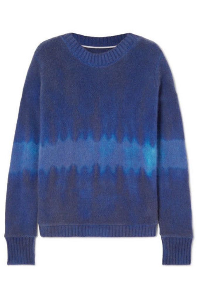 The Elder Statesman - Tie-dyed Cashmere Sweater - Blue