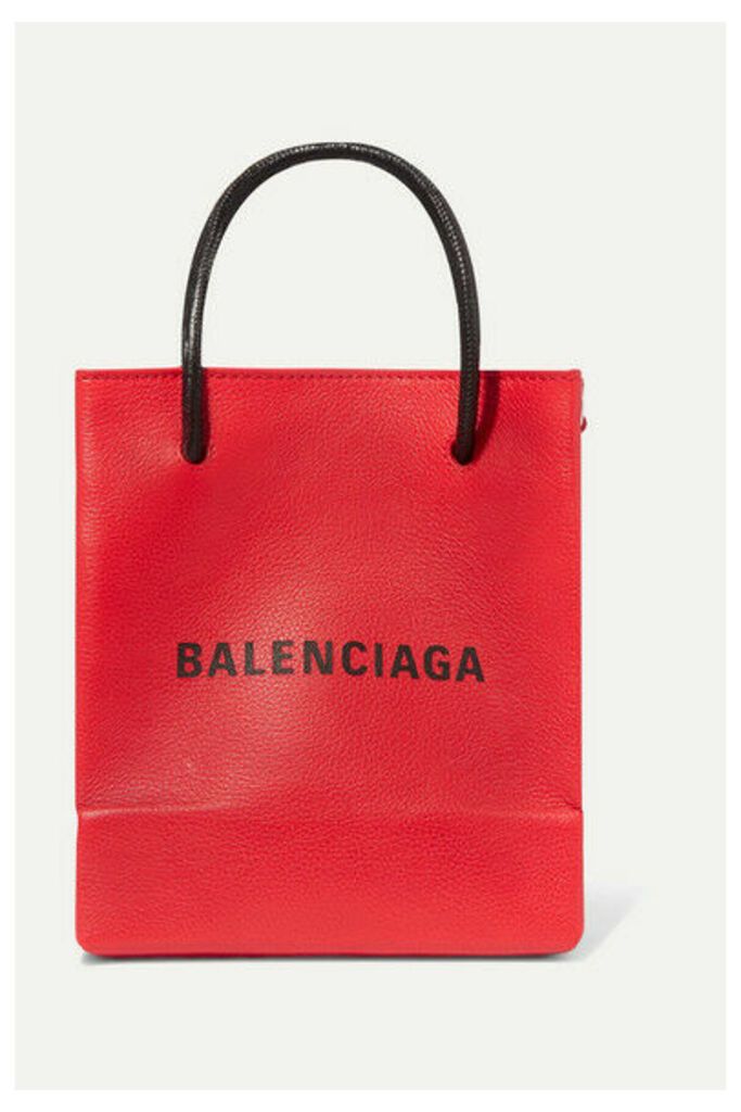 Balenciaga - Xxs Printed Textured-leather Tote - one size