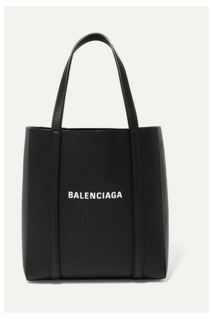 Balenciaga - Everyday Mini Printed Textured-leather Tote - Black