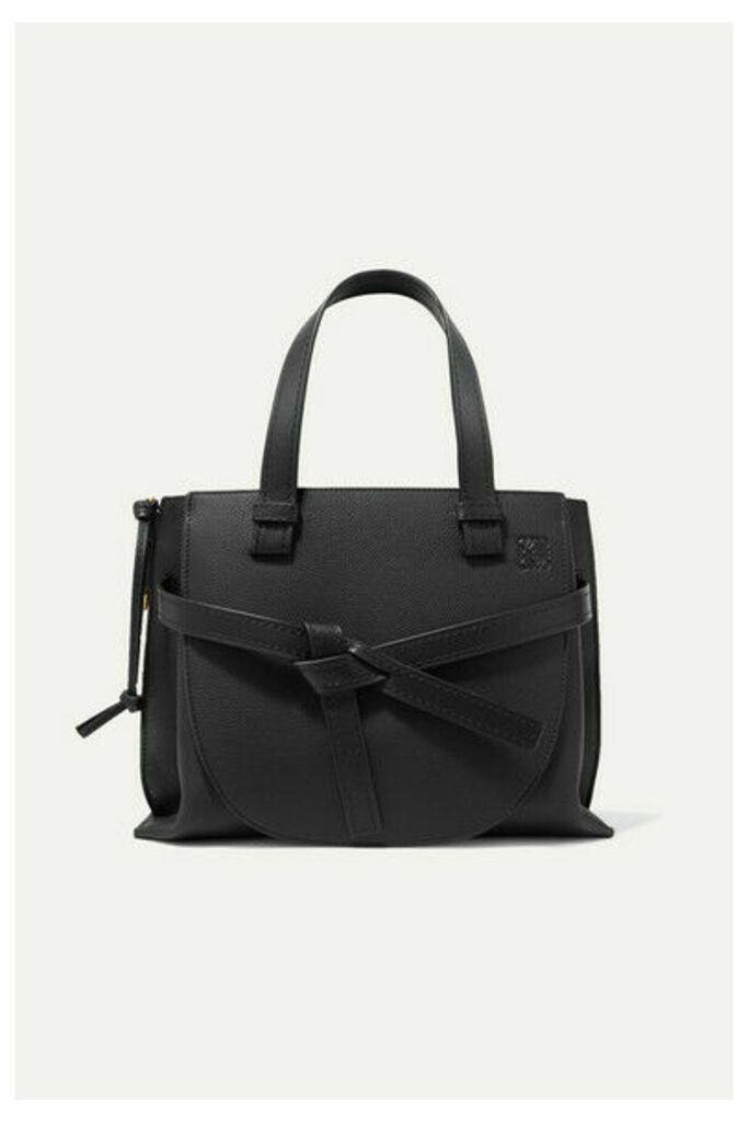 Loewe - Gate Small Textured-leather Tote - Black