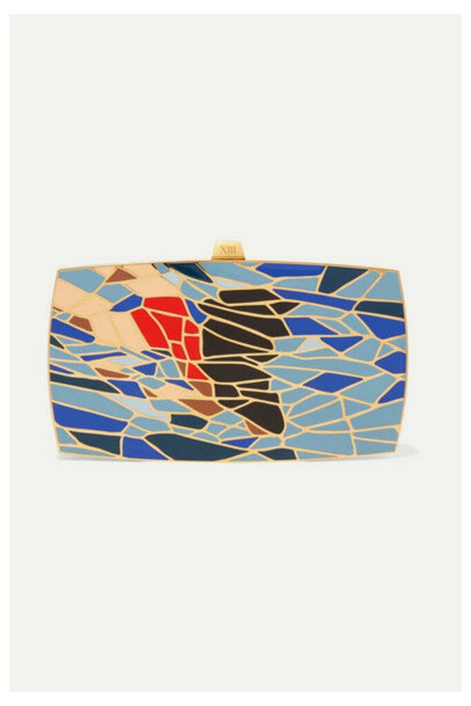 13BC - The Dive Gold-tone And Enamel Clutch - One size