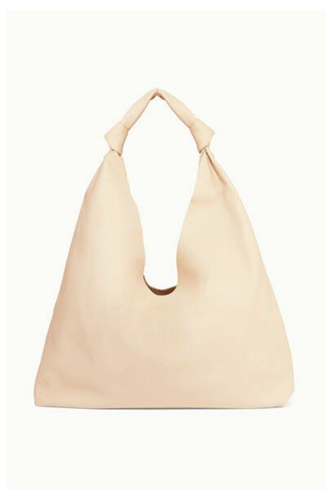 The Row - Bindle Double Knots Leather Shoulder Bag - Cream