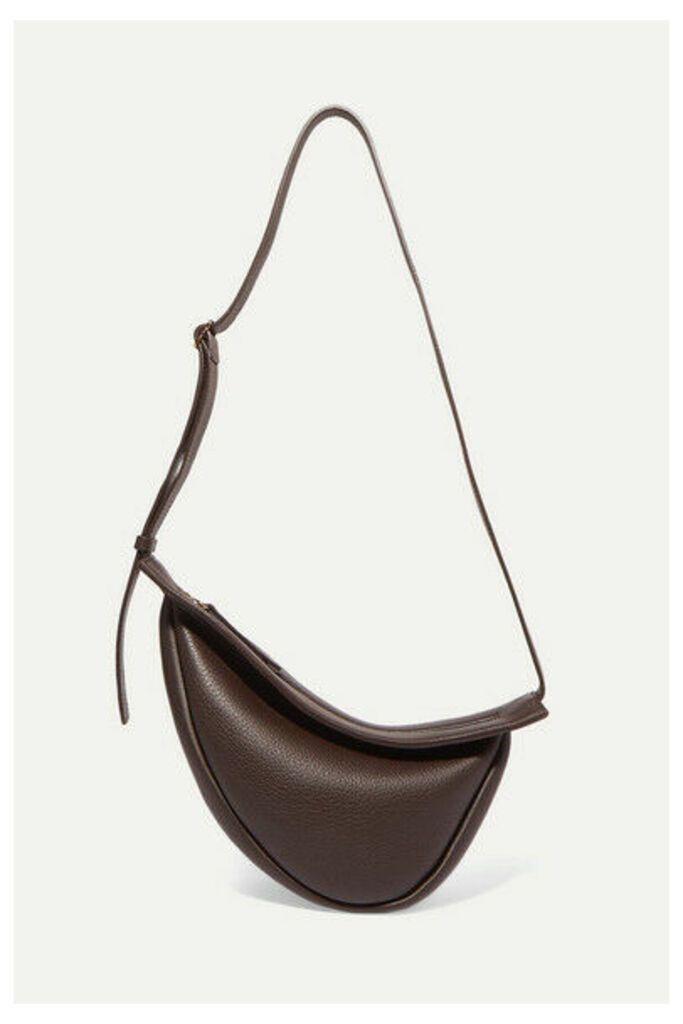 The Row - Slouchy Banana Small Textured-leather Shoulder Bag - Brown