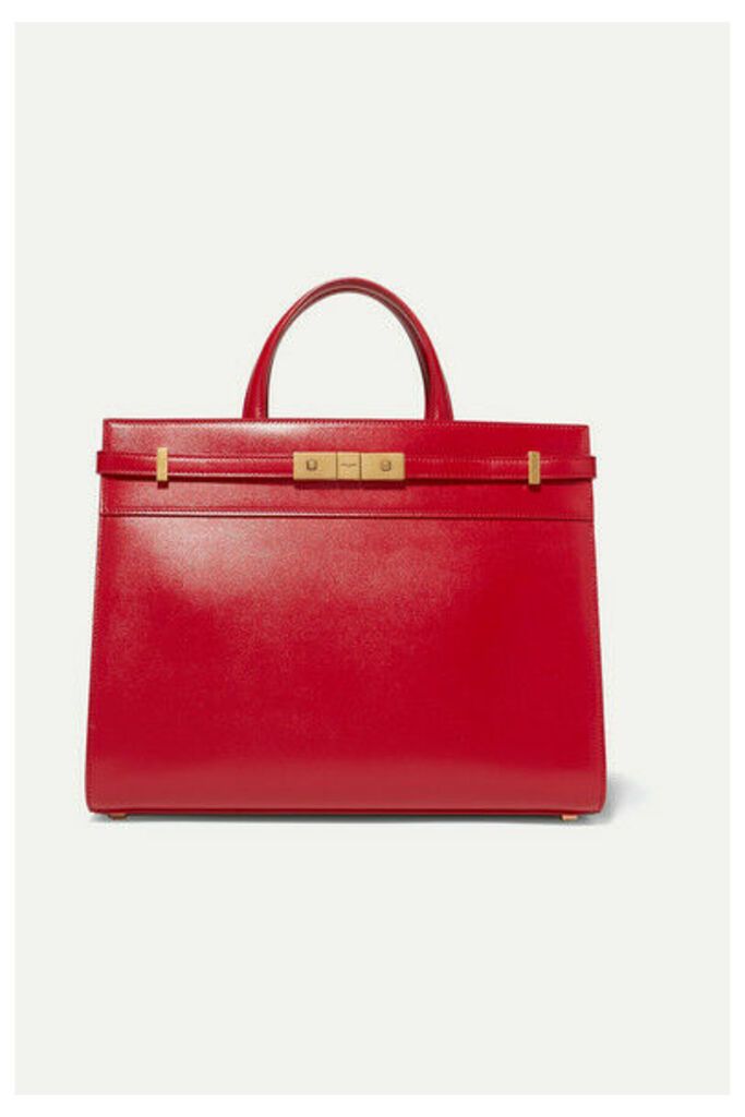 SAINT LAURENT - Manhattan Small Leather Tote - Red