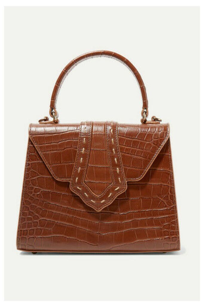 Mehry Mu - Fey Croc-effect Leather Tote - Brown