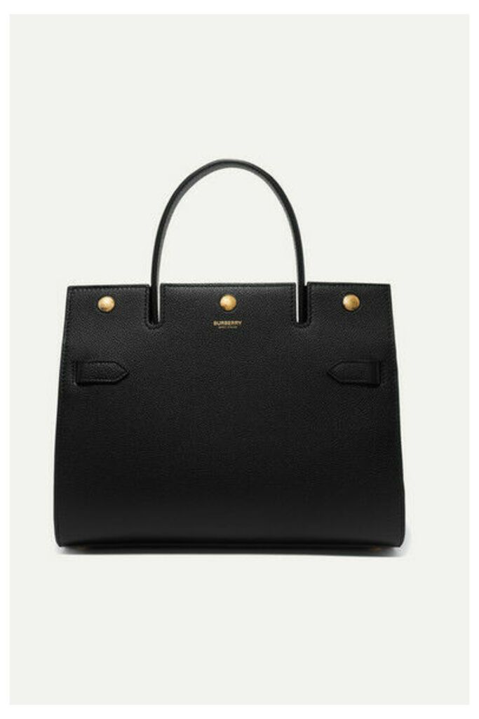 Burberry - Small Textured-leather Tote - Black