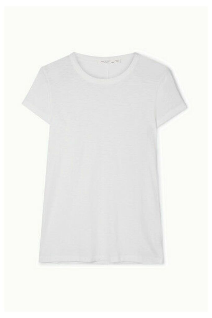 rag & bone - The Tee Slub Pima Cotton-jersey T-shirt - White