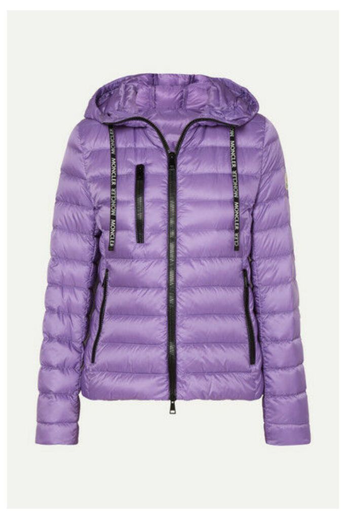 Moncler - Hooded Quilted Shell Down Jacket - Purple