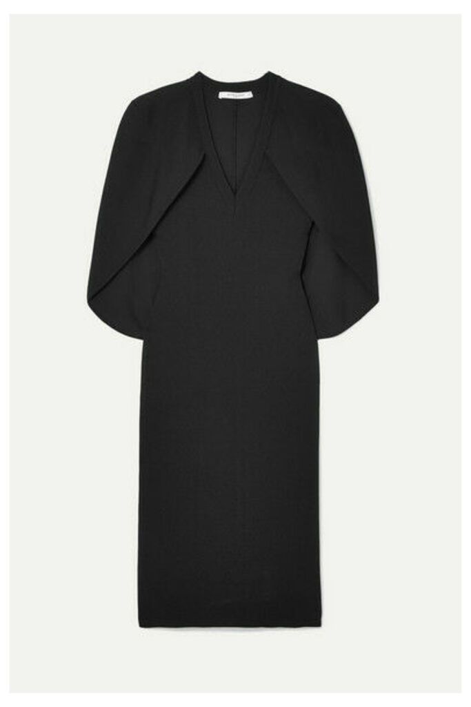 Givenchy - Cape-effect Stretch-knit Dress - Black