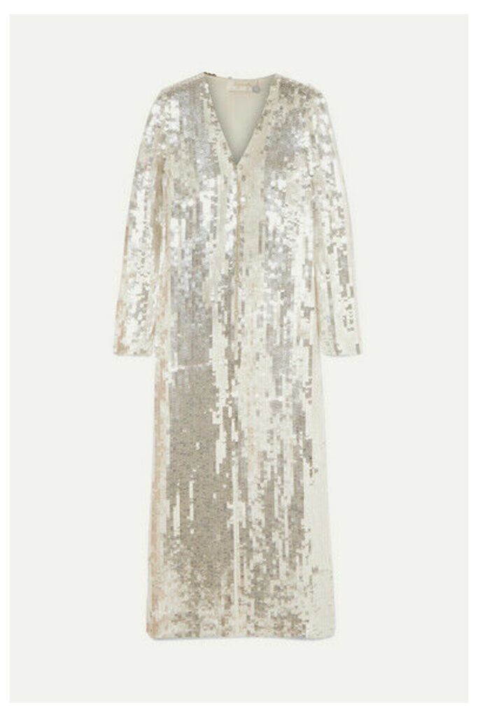 Temperley London - Sequined Tulle Robe - Silver