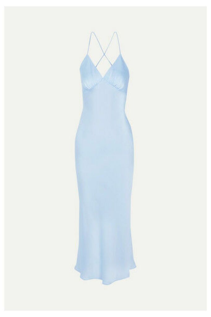 The Line By K - Florence Hammered-satin Dress - Blue