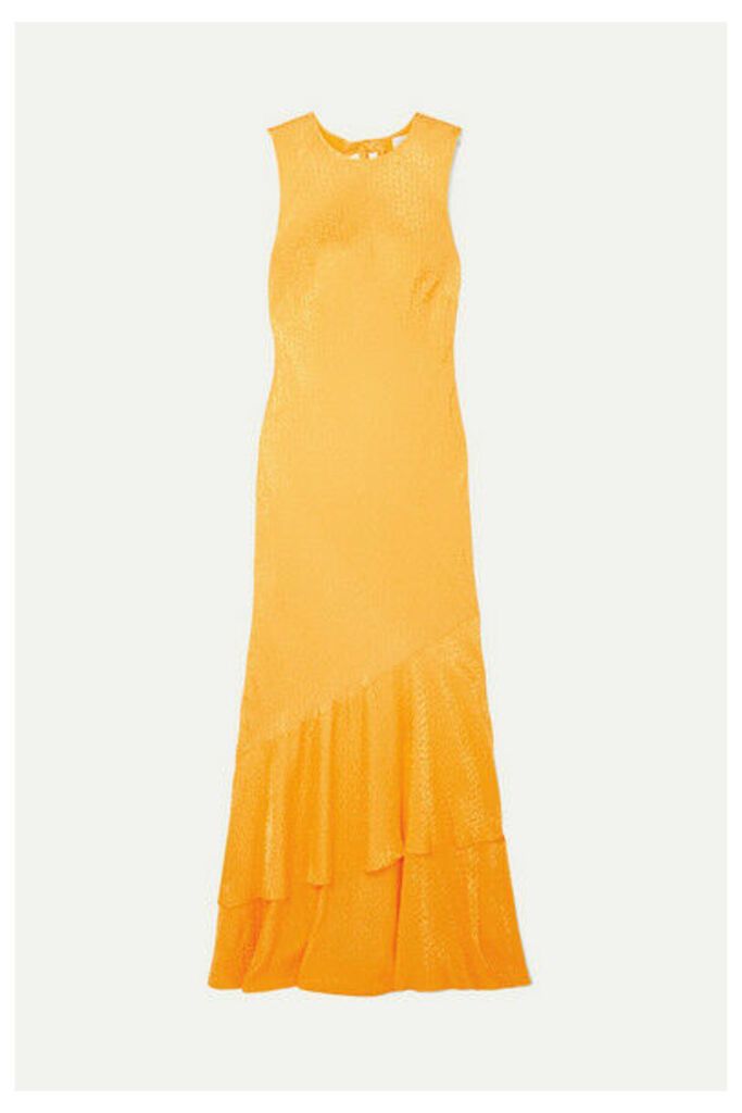 Rebecca Vallance - Isobella Satin-jacquard Maxi Dress - Orange