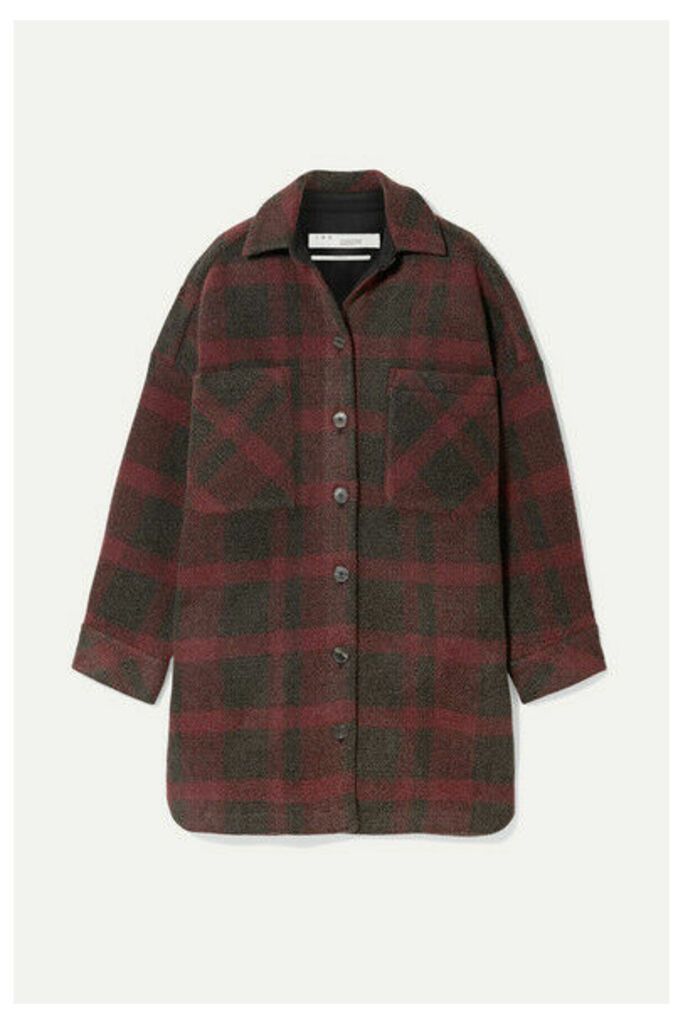 IRO - Zunky Oversized Checked Flannel Jacket - Red