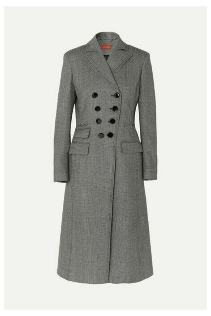Altuzarra - Janine Prince Of Wales Checked Wool-blend Coat - Gray