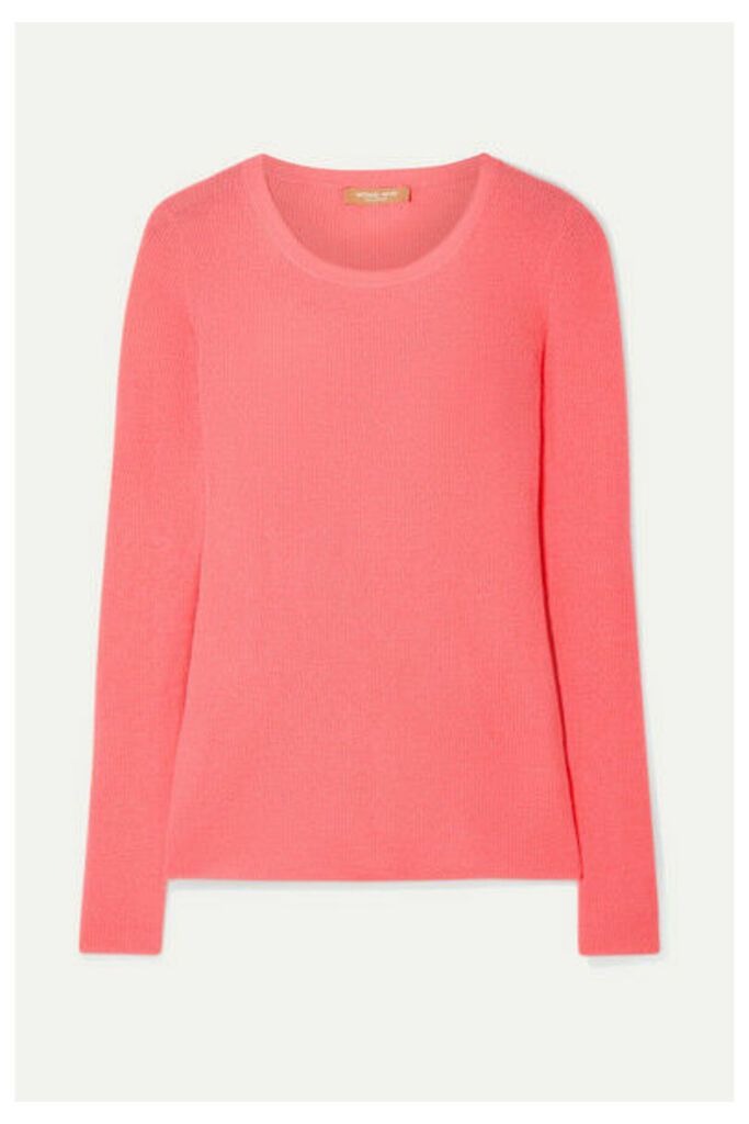Michael Kors Collection - Ribbed Cashmere Sweater - Coral