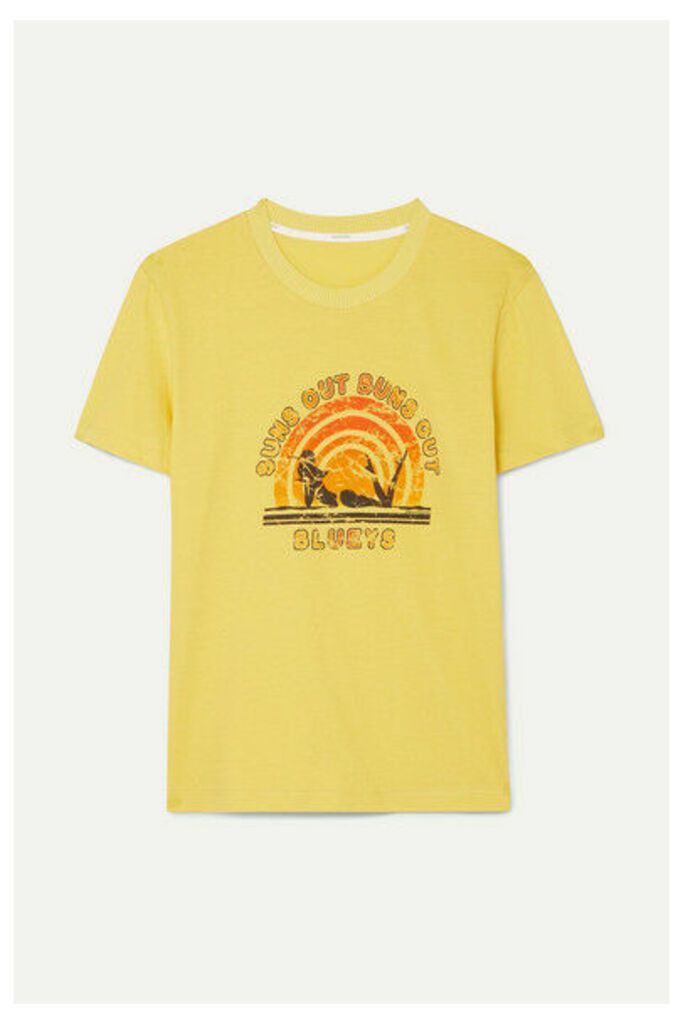 Zimmermann - Goldie Printed Cotton-jersey T-shirt - Yellow