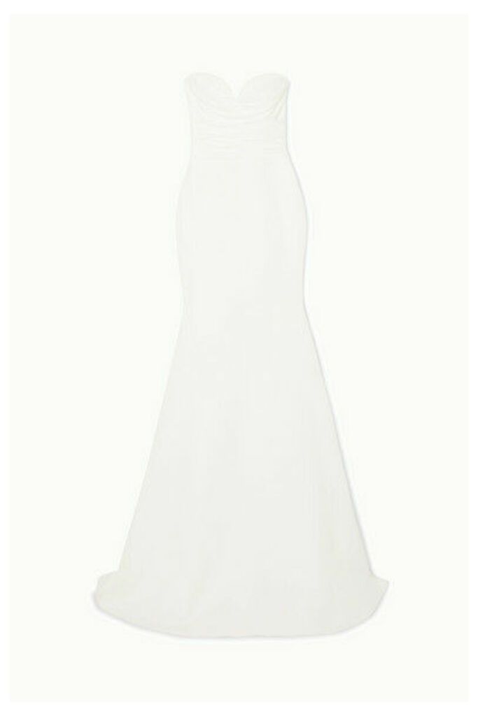 Alex Perry - Laura Strapless Crepe Gown - White
