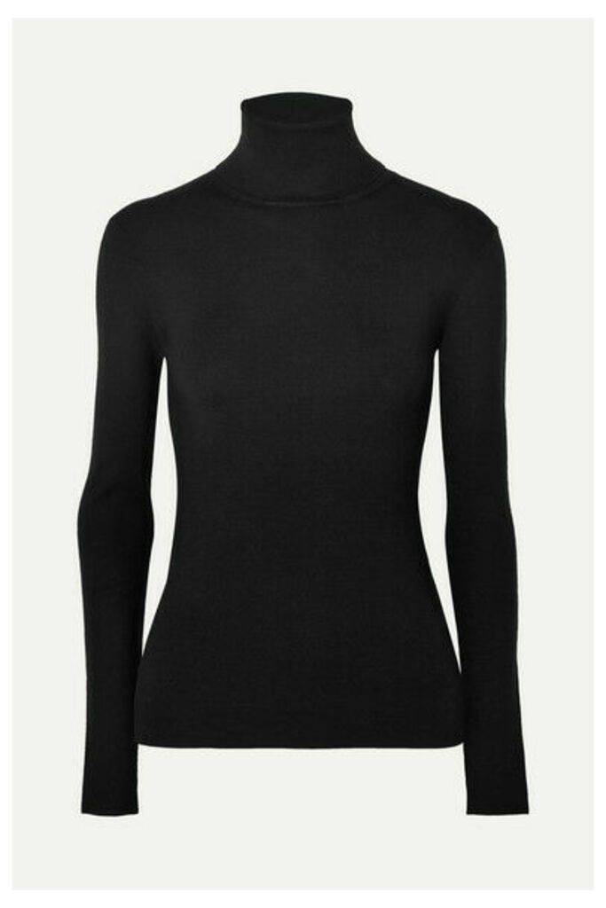 Joseph - Silk-blend Turtleneck Sweater - Black