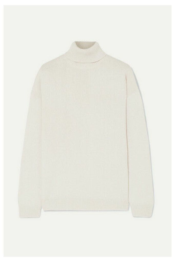 Brunello Cucinelli - Sequin-embellished Cashmere And Silk-blend Turtleneck Sweater - Beige