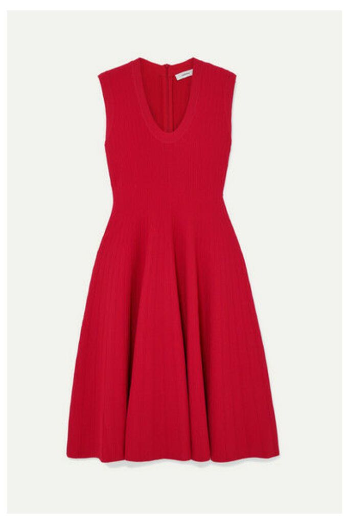 CASASOLA - Ribbed-knit Dress - Red