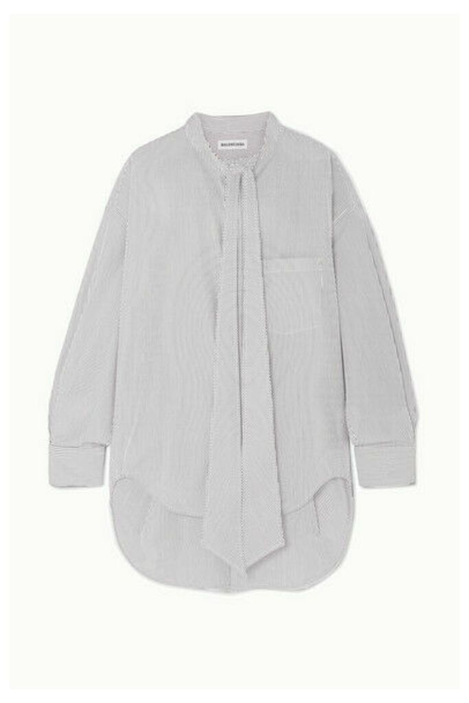 Balenciaga - New Swing Striped Cotton-poplin Shirt - White