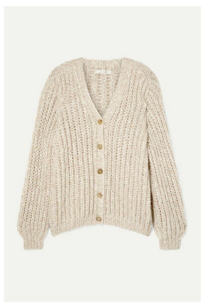 The Row - Seilde Oversized Ribbed Cashmere And Silk-blend Cardigan - Beige