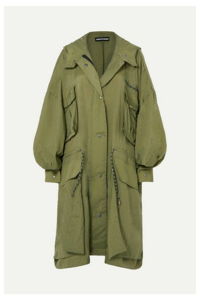 House of Holland - Oversized Ripstop Coat - Army green