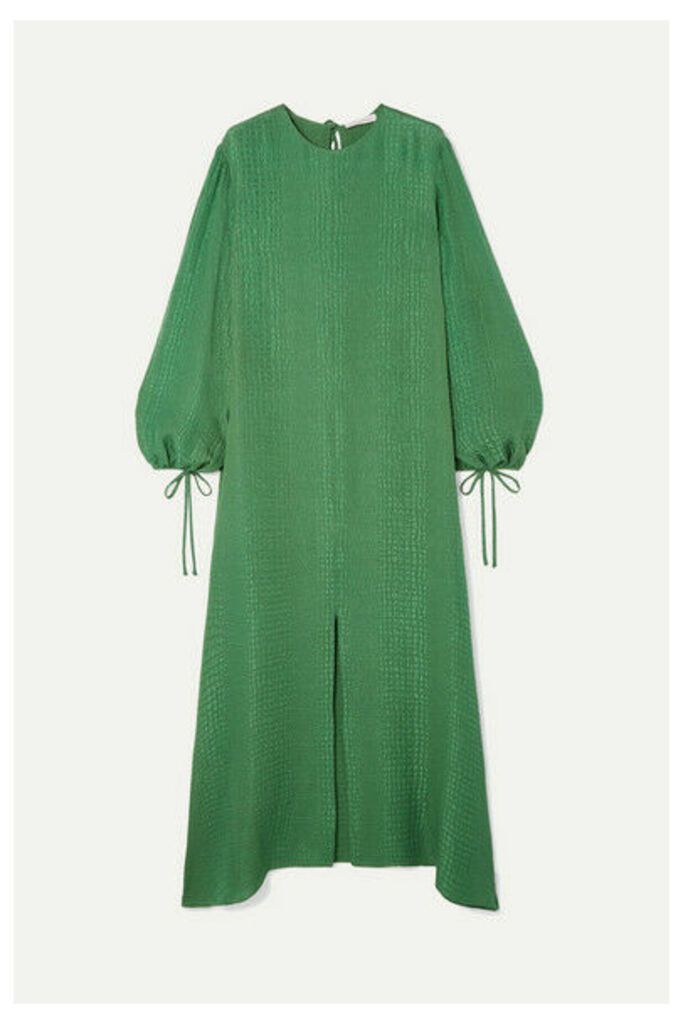 Olivia von Halle - Margeaux Silk-jacquard Maxi Dress - Emerald