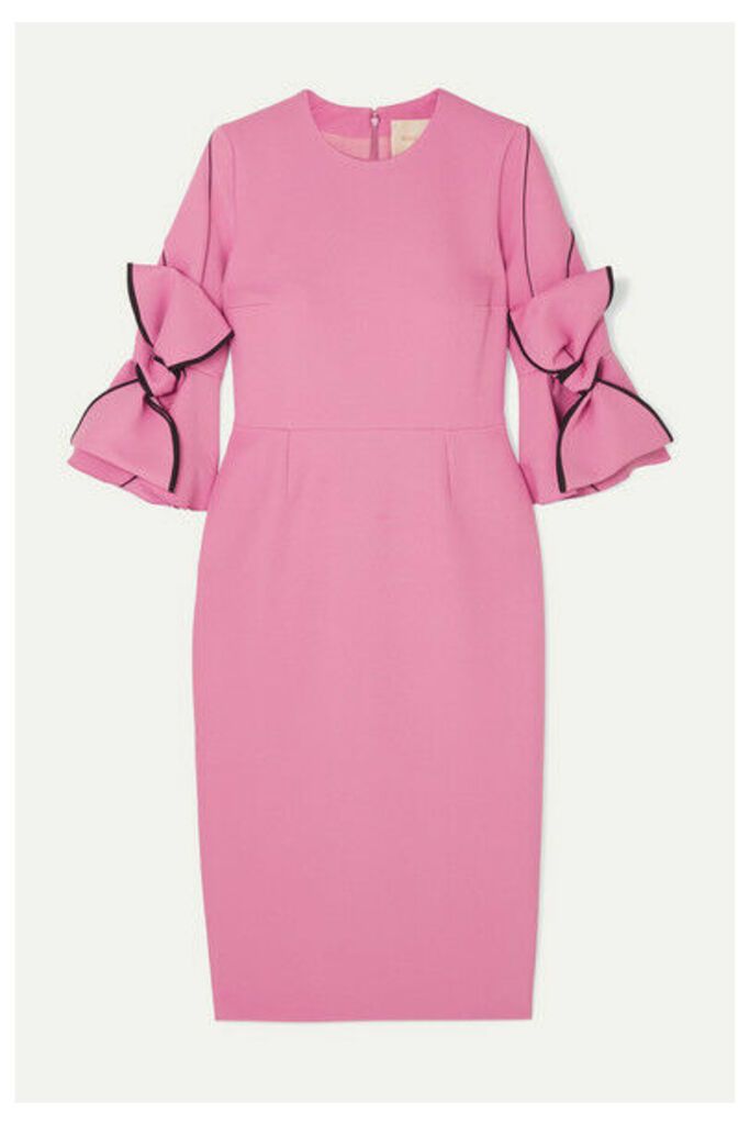 Roksanda - Lavete Bow-embellished Crepe Midi Dress - Pink